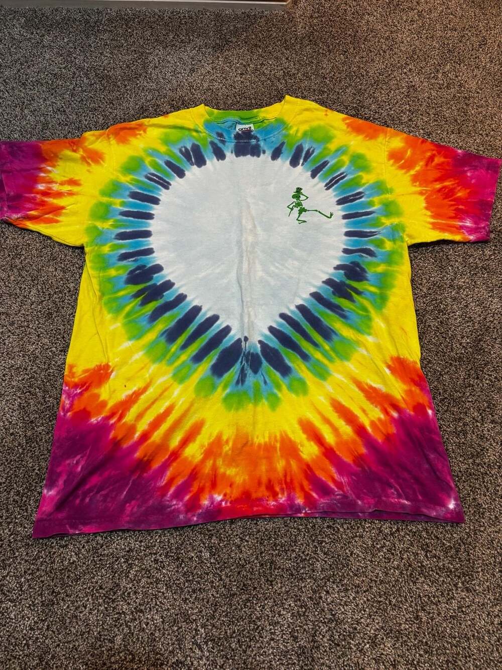 Vintage 1997 Grateful Dead Anrakushi Tie Dye T-Shirt - Picture 2 of 7